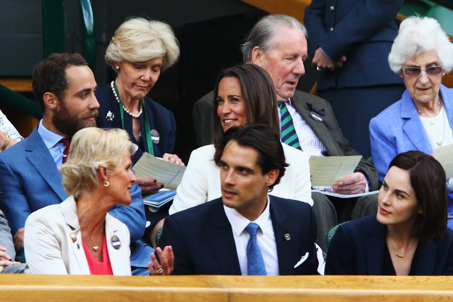 James and Pippa Middleton i tifosi d&#39;eccezione nel day-4 di Wimbledon. Getty